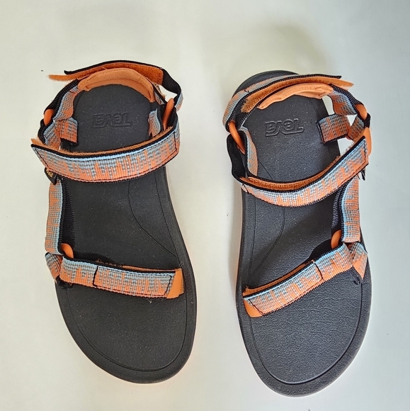 Teva Hurricane XLT 2 Blue & Orange Gender Neutral Sandals - Picture 7 of 9